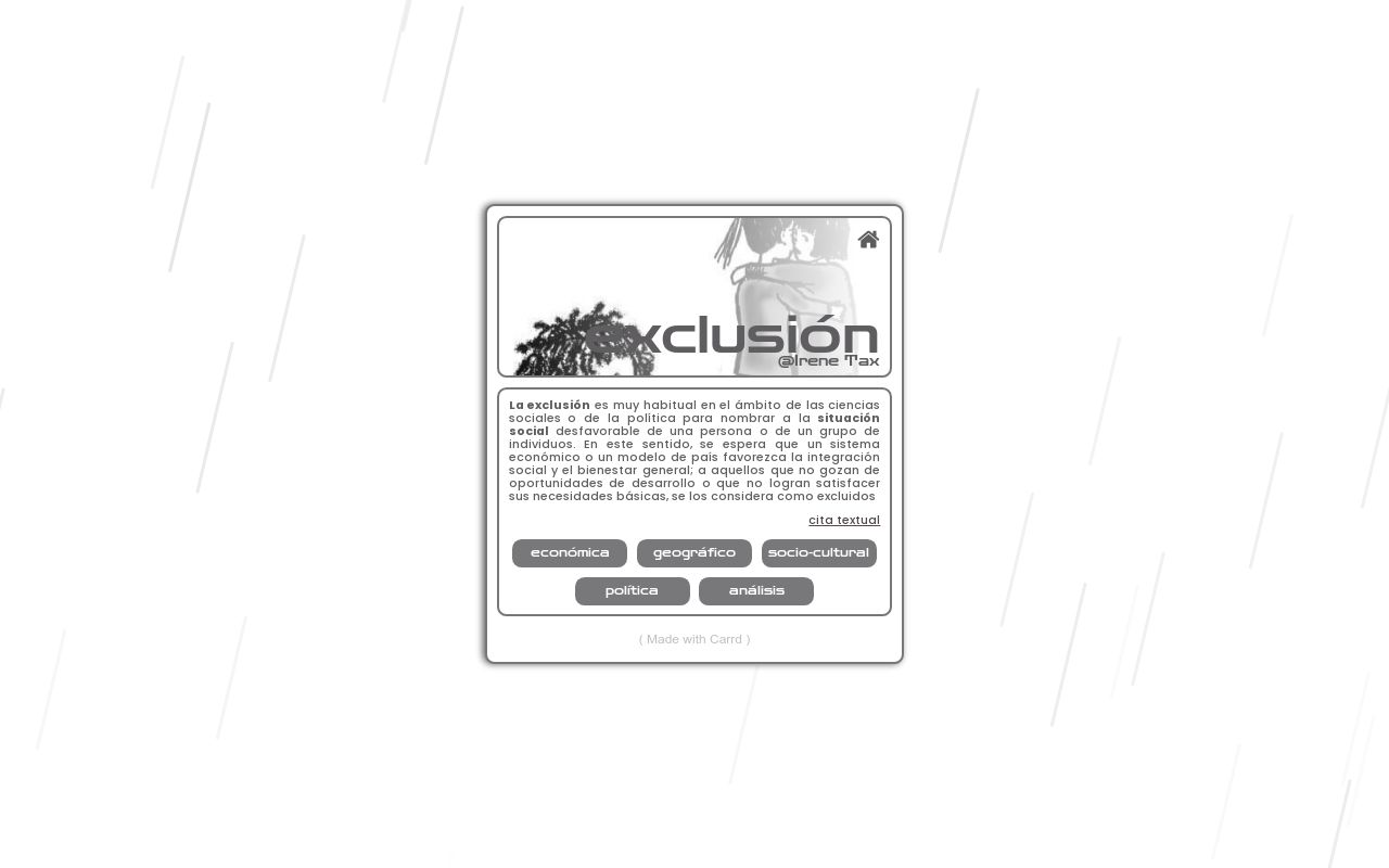 Carrd profile picture for @exclusion